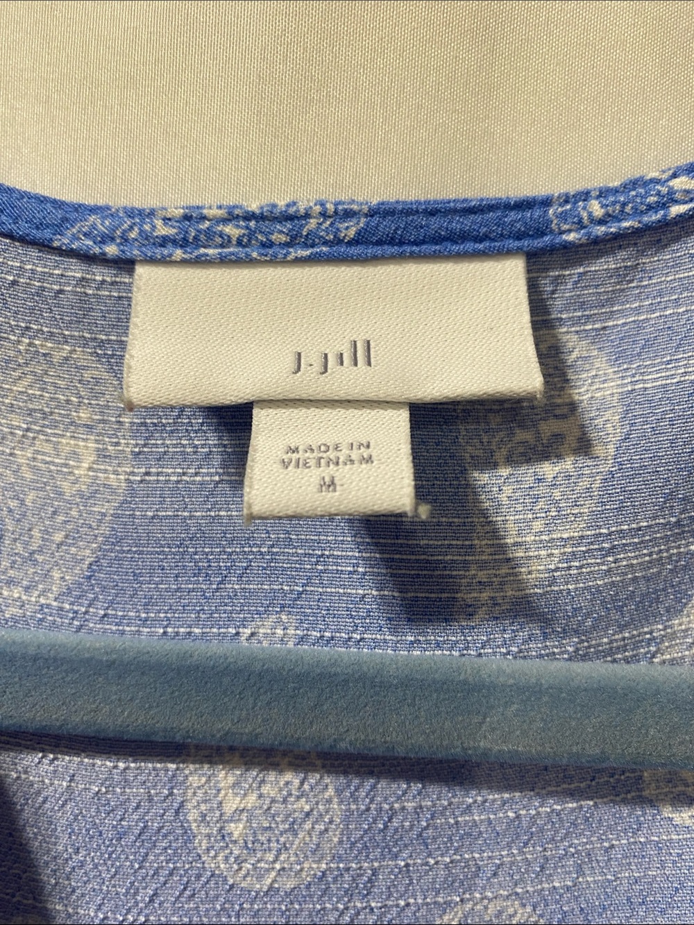 J. Jill Blue Paisley V-Neck Dress - Picture 2 of 10